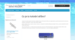 Desktop Screenshot of koloidni-stribro.cz