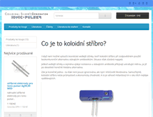 Tablet Screenshot of koloidni-stribro.cz